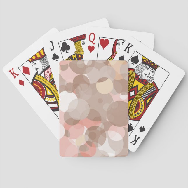 Einfaches Muster - Kreise Spielkarten (Rückseite)