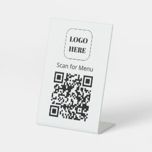Einfaches "Nach Menü suchen"-Schild Sockelschild
