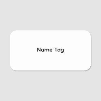 Einfaches Namensschild | Trocken abwischbares Name