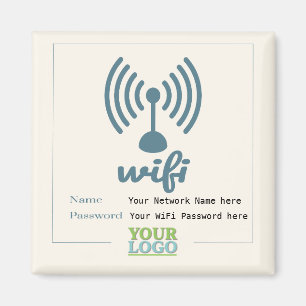 Einfaches Netzwerkkennwort für WiFi Details Magnet