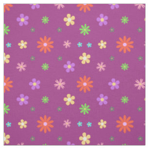Einfaches Niedliches Blumenmuster nahtlos Stoff