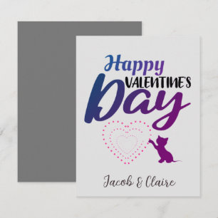 Einfaches Niedliches Herz Happy Valentines Day Cou