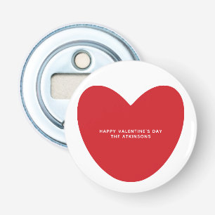 Einfaches niedliches Herz personalisiert Valentins Flaschenöffner