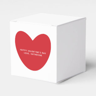 Einfaches niedliches Herz personalisiert Valentins Geschenkschachtel