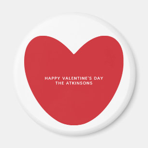 Einfaches niedliches Herz personalisiert Valentins Magnet