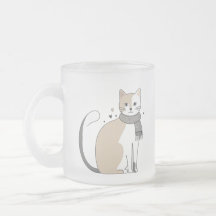 Einfaches niedliches Katzenmiedetier mit Valentini