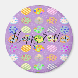 Einfaches niedliches Osterklassisches Round-Magnet Magnet