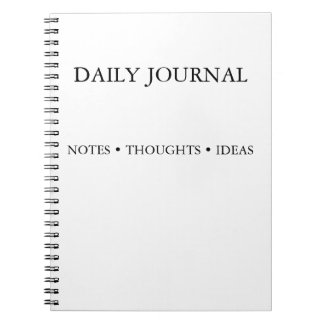 Einfaches Notizbuch für Gedanken, Überlegungen und Notizblock