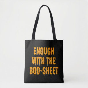 Einfaches Orange-Bootblatt, sonniges Halloween Tasche