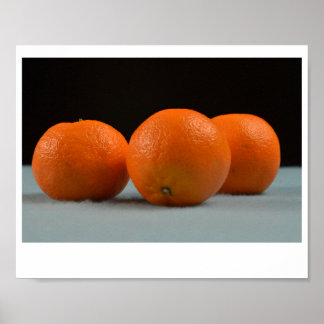 Einfaches Orange Poster