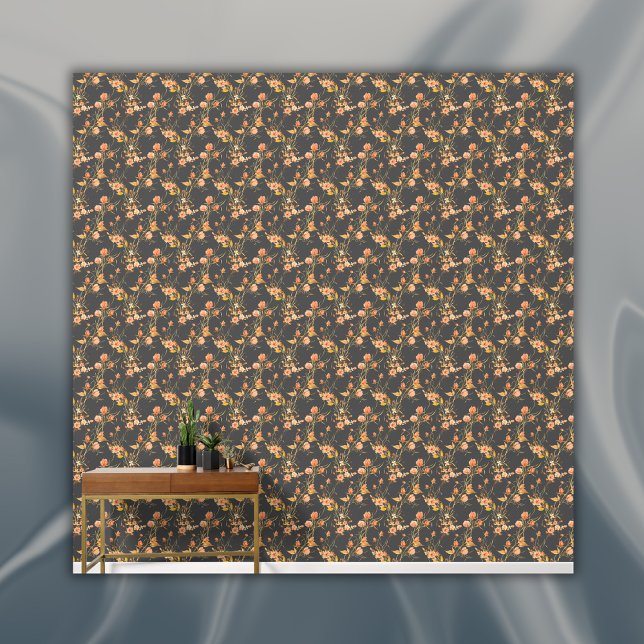 Einfaches Orangefarbenes Muster Holzkohle Hintergr Tapete (Von Creator hochgeladen)