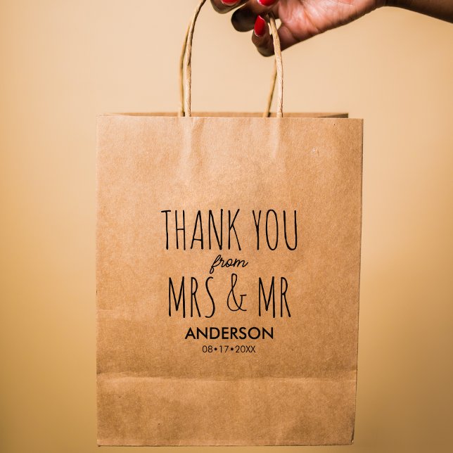 Einfaches Paar Dankeschön Bag Gummistempel (Von Creator hochgeladen)