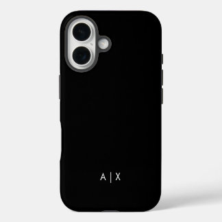 Einfaches Paar Name monogrammiert iPhone 16 Hülle