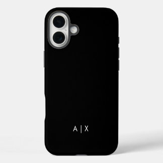 Einfaches Paar Name monogrammiert iPhone 16 Plus Hülle