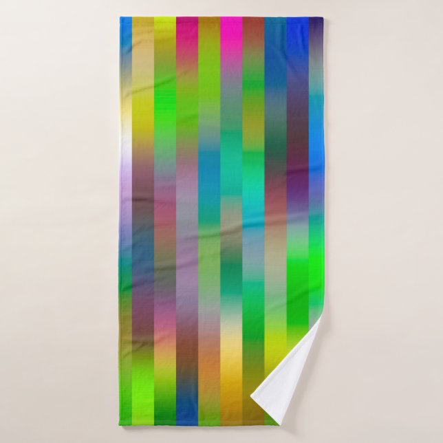 einfaches paralleles vertikales Linienmuster | ABS Badehandtuch (Badehandtuch)