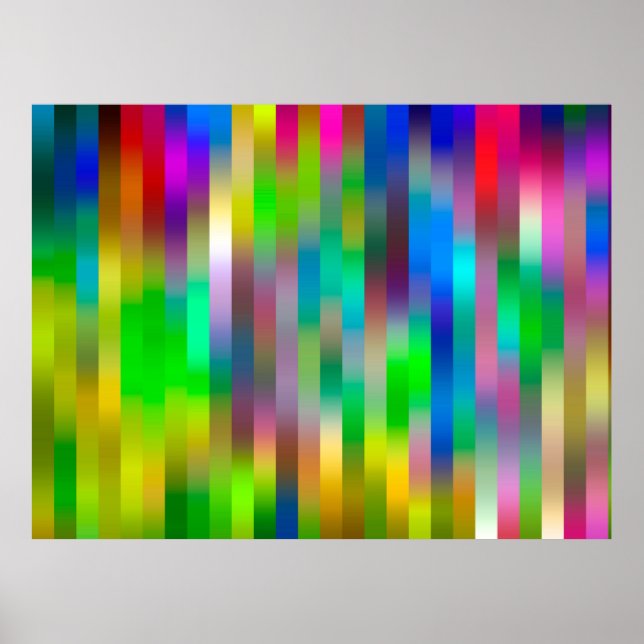 einfaches paralleles vertikales Linienmuster | ABS Poster (Vorne)
