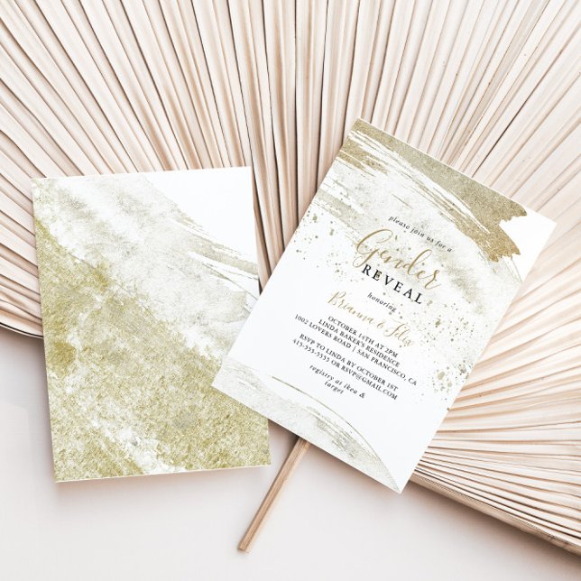 Einfaches Party des Minimalistischen Geschlechts Einladung (Von Creator hochgeladen)