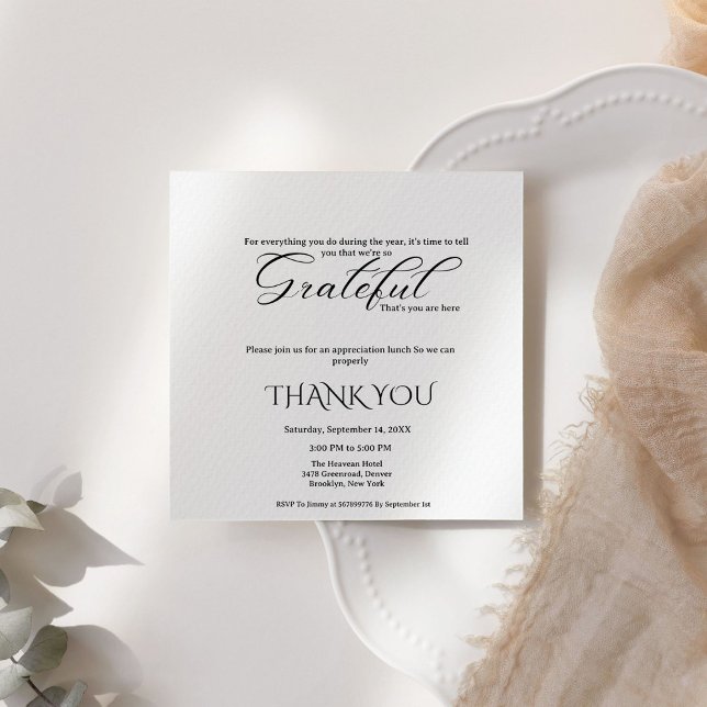 Einfaches Party zur Skriptbewertung, dankbares Par Einladung (Von Creator hochgeladen)