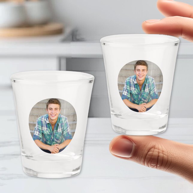 Einfaches personalisiertes Foto Schnapsglas (Simple Personalized Photo Shot Glass )
