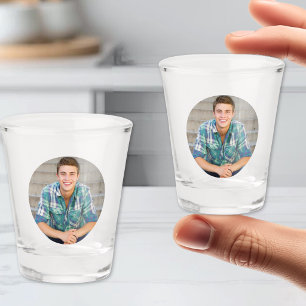 Einfaches personalisiertes Foto Schnapsglas