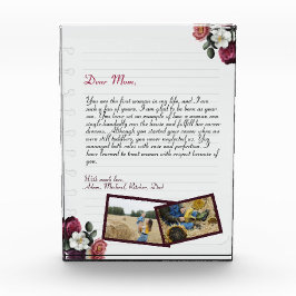 Einfaches, Personalisiertes Liebe-Letter Handgesch Fotoblock