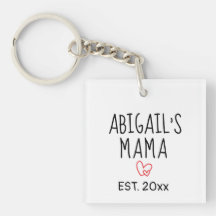 Einfaches Personalisiertes Mama-Geschenk mit Kinde