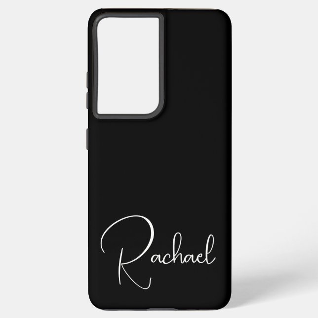 Einfaches Personalisiertes Samsung Galaxy Case Samsung Galaxy Hülle (Rückseite)