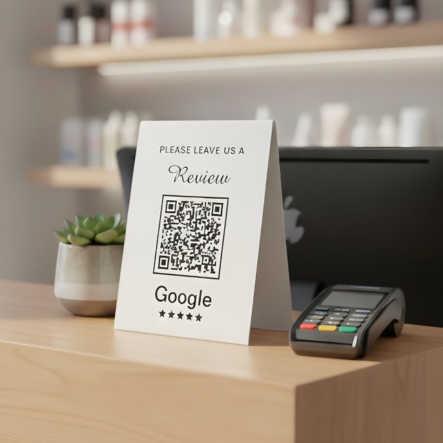 Einfaches Personalisiertes Unternehmen Verlasst ei Tischaufsteller (Von Creator hochgeladen)