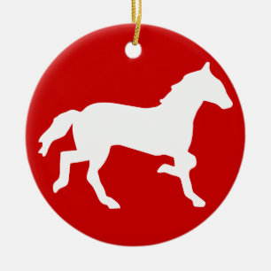 einfaches Pferd Keramikornament