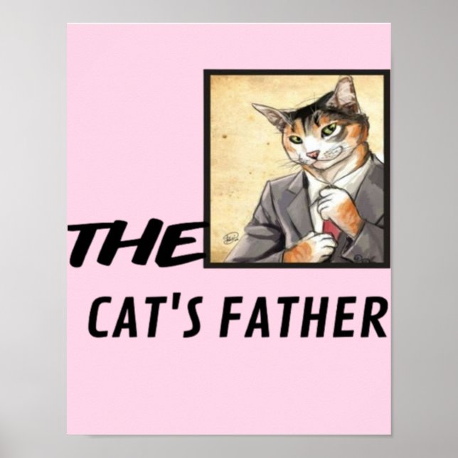 Einfaches Plakatangebot für Katzenliebhaber Poster (Vorne)