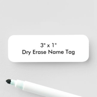 Einfaches professionelles Geschäft 3" x 1" Whiteb Namensschild