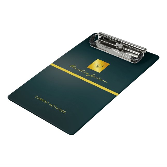 Einfaches professionelles Markenlogo Mini Klemmbrett (Gewinkelt3)