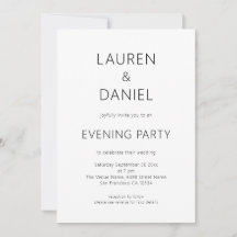 Einfaches QR-Code für Hochzeiten von Abend-Party