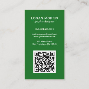 Einfaches QR-Code modern Visitenkarte