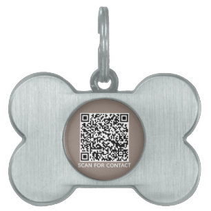 Einfaches QR-Code-Scan-Kontaktinfos Greed Hund Tiermarke