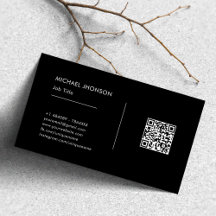 Einfaches QR-Code Schwarz-Weiß-Logo für soziale Me