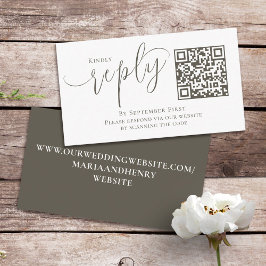 Einfaches QR Code UAWG Online-Kalligrafie-Skript Begleitkarte