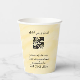 Einfaches QR-Code, um den Klassiker Ihres Namens h Pappbecher