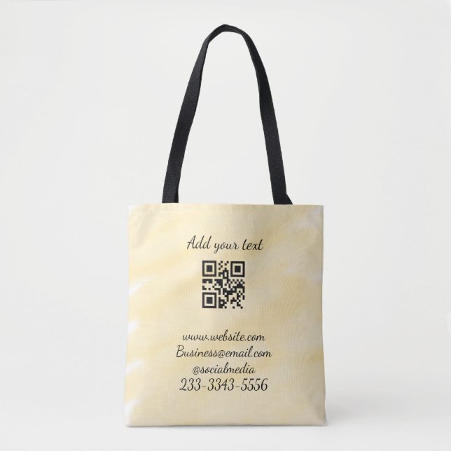 Einfaches QR-Code, um den Klassiker Ihres Namens h Tasche (Vorderseite)