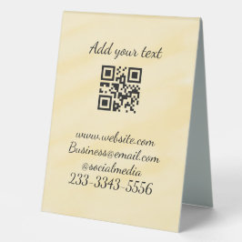 Einfaches QR-Code, um den Klassiker Ihres Namens h Tischaufsteller