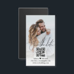 einfaches qr Foto für das Codepaar speichern den D Magnetkarte<br><div class="desc">Elegantes einfaches QR-Foto speichern Datums-Magnet</div>