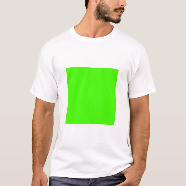 Einfaches Quadrat - Chartreuse T-Shirt (Vorderseite)