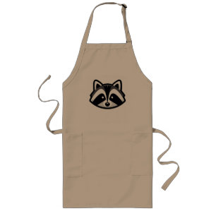Einfaches Raccoon-Design Lange Schürze