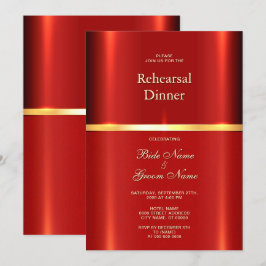 Einfaches Red Probe Dinner Einladung