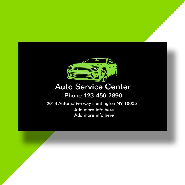 Einfaches Reparaturcenter-Design für Auto Visitenkarte (Von Creator hochgeladen)