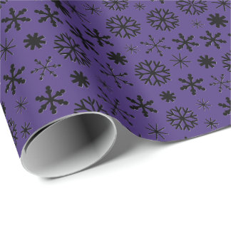 Einfaches Retro-Schneeflockenmuster Geschenkpapier