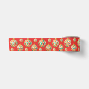 Einfaches Retro-Weihnachtsgeschmack Satinband