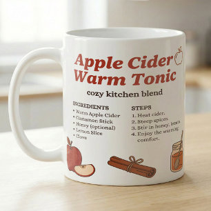 Einfaches Rezept für Herbst-Apfelwein-Tonikum Kaffeetasse