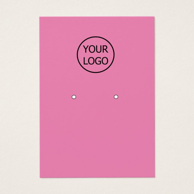 einfaches Rosa hinzufügen Sie Ihr Logo benutzerdef (Vorderseite)