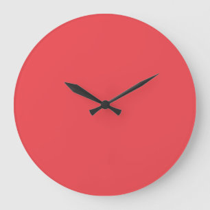 Einfaches Rot Große Wanduhr